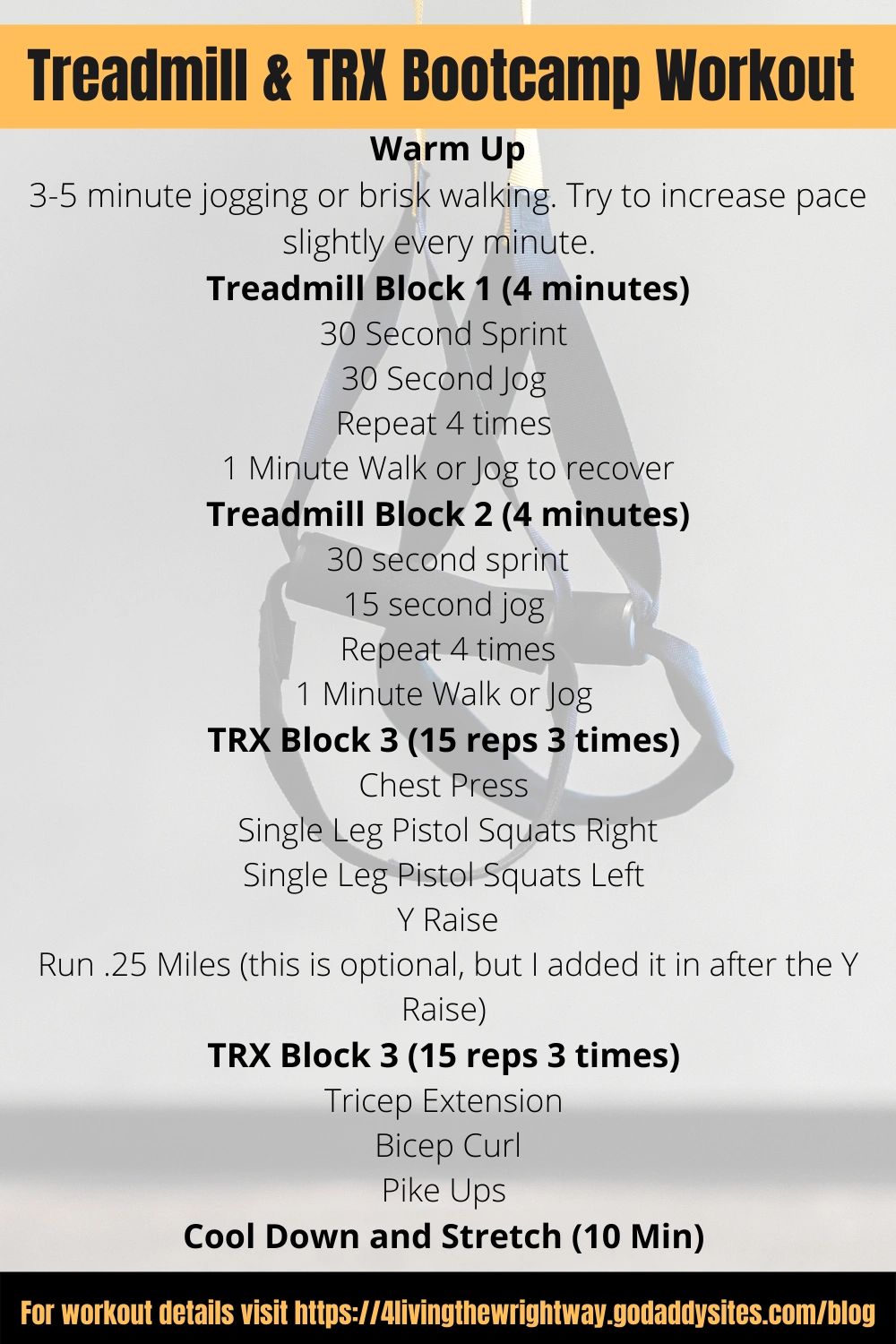 Treadmill and TRX Bootcamp Workout
